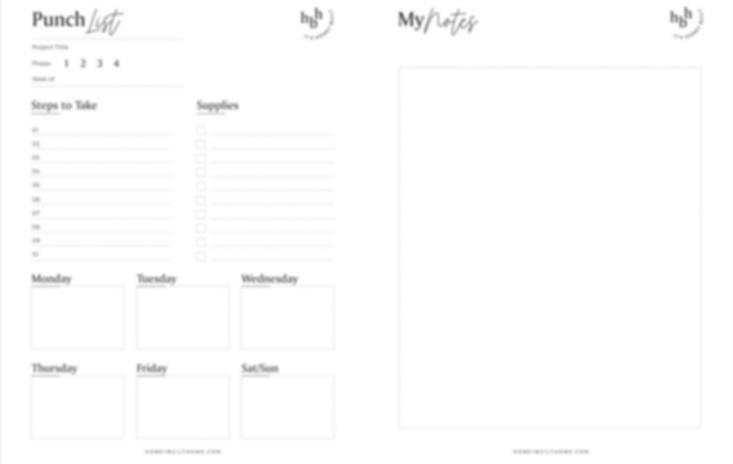 Project Planner LITE - Download & Print version